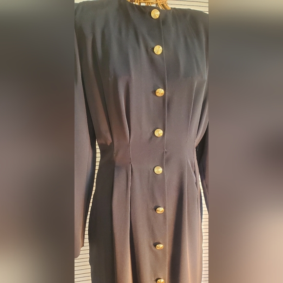 90s VINTAGE BLACK DRESS - Picture 4 of 5